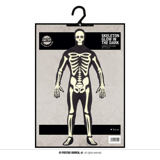 SKELETON GLOW IN THE DARK, ADULTO, 52 – 54 (L) image 4