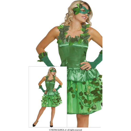 VESTIDO FANTASIA VERDE TIERRA, ADULTA, 42 – 44 (L) image 0