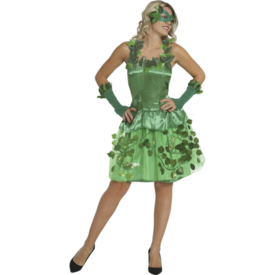 VESTIDO FANTASIA VERDE TIERRA, ADULTA, 42 – 44 (L) image 1