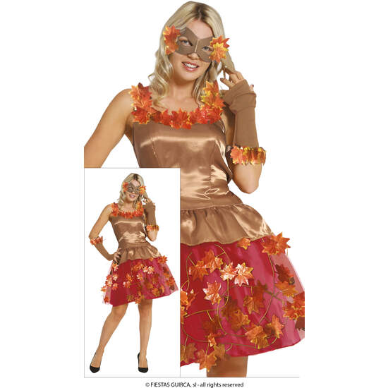 VESTIDO FANTASIA MARRON TIERRA ADULTA 38 40 image 0