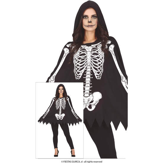 SKELETON PONCHO, ADULTA, 42 – 44 (L) image 0