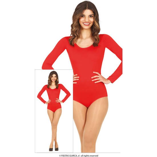 MAILLOT MANGA LARGA ROJO, ADULTA, 42 – 44 (L) image 0