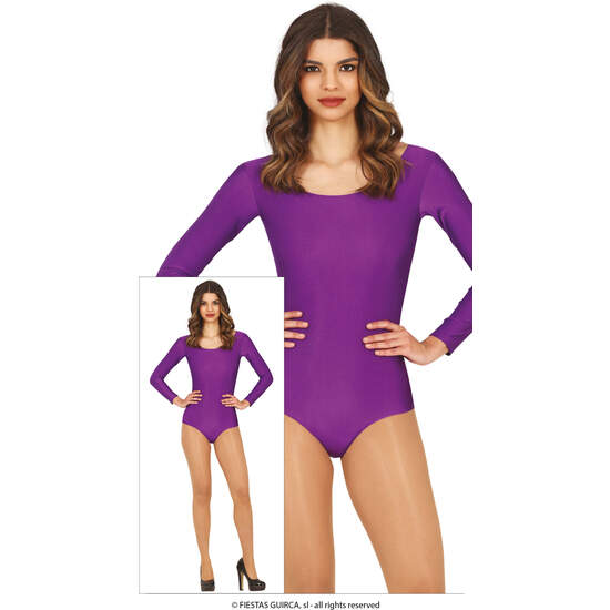 MAILLOT MANGA LARGA LILA, ADULTA, 38 - 40 (M) image 0