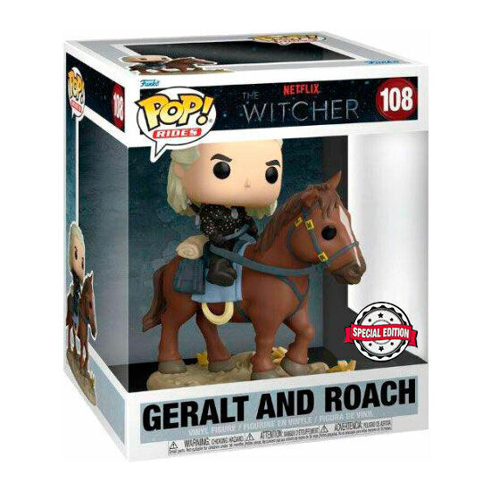 FIGURA POP THE WITCHER GERALT AND ROACH EXCLUSIVE image 0