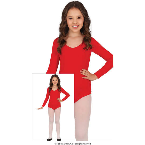 MAILLOT MANGA LARGA ROJO, INFANTIL, 3 – 5 AÑOS image 0