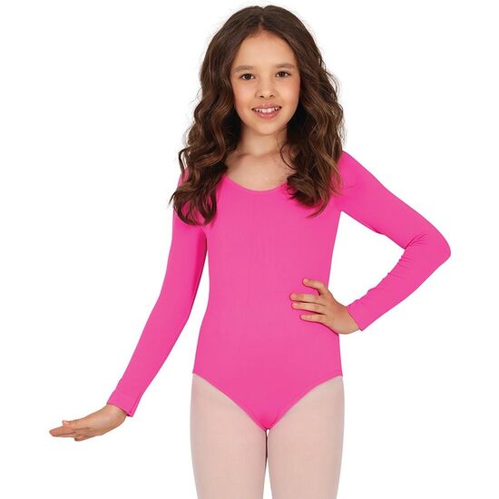 MAILLOT MANGA LARGA FUCSIA, INFANTIL, 5 – 8 AÑOS image 0