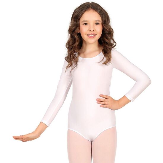 MAILLOT MANGA LARGA BLANCO, INFANTIL, 3 – 5 AÑOS image 0