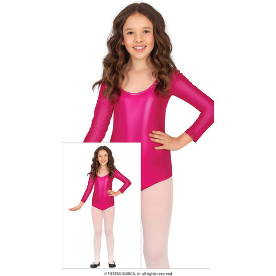 MAILLOT MAN. LARGA METAL.FUCSIA INF.5-8 AÑOS image 0