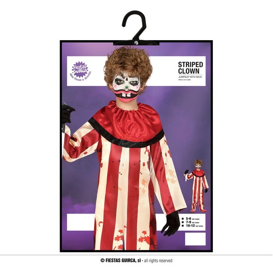 STRIPED CLOWN, INFANTIL, 10 – 12 AÑOS image 4