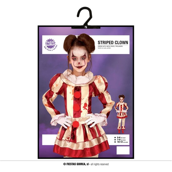 STRIPED CLOWN, INFANTIL, 5 – 6 AÑOS image 4