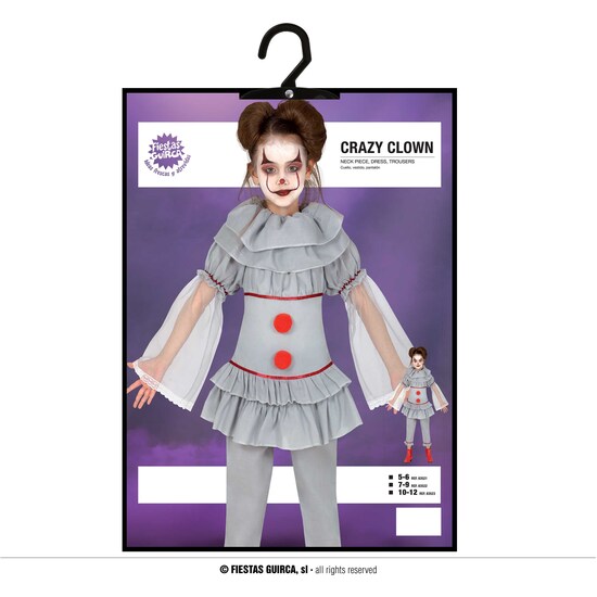 CRAZY CLOWN GIRL, INFANTIL, 10 – 12 AÑOS image 4