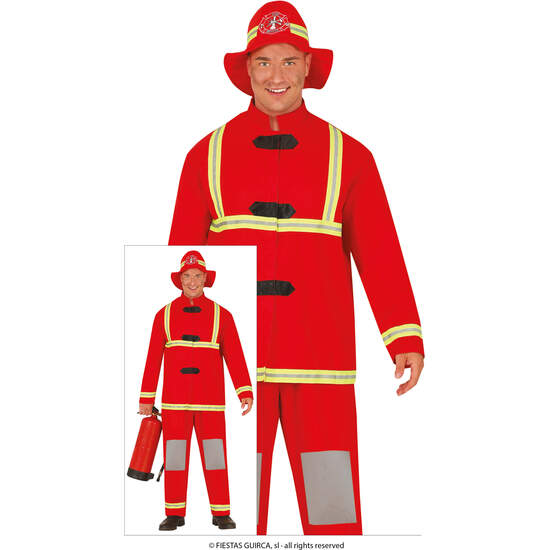 BOMBERO, ADULTO, 56 - 58 (XXL) image 0