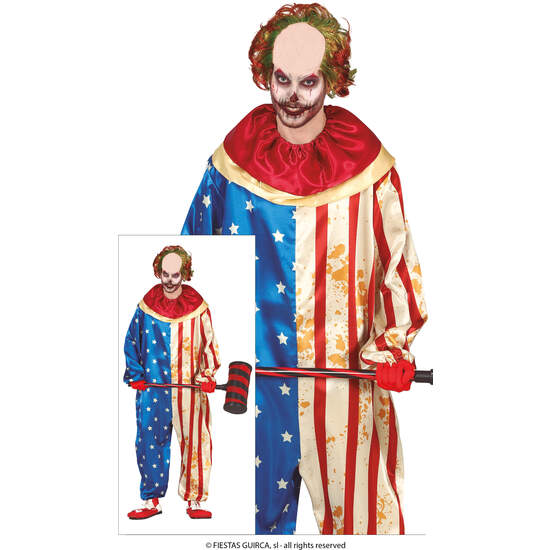PATRIOT CLOWN, ADULTO, 54 – 56 (XL) image 0
