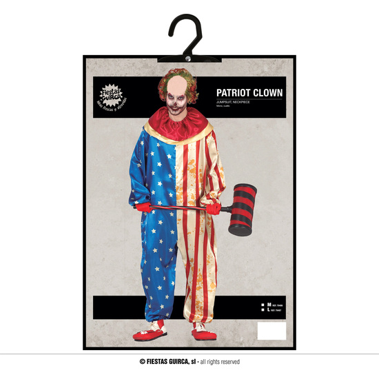 PATRIOT CLOWN, ADULTO, 54 – 56 (XL) image 4