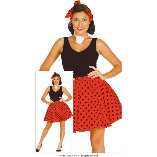 SET PIN UP ROJO, ADULTA, 42 – 44 (L) image 0