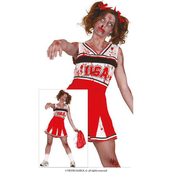 CHEERLEADER ZOMBIE, ADULTA, 42 – 44 (L) image 0