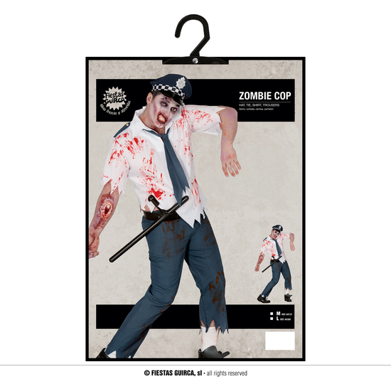 ZOMBIE COP, ADULTO, 52 – 54 (L) image 4