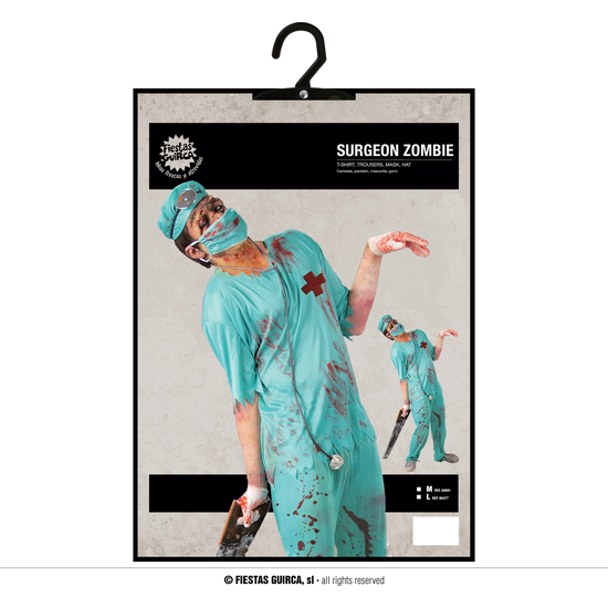 ZOMBIE SURGEON, ADULTO, 48 – 50 (M) image 4