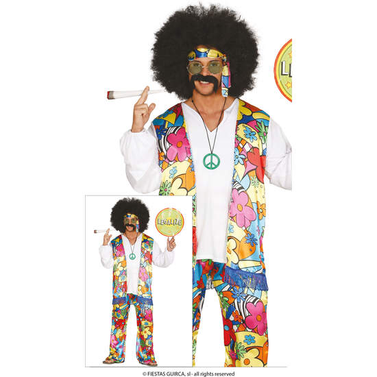 HIPPIE RAINBOW, ADULTO, 48 – 50 (M) image 0
