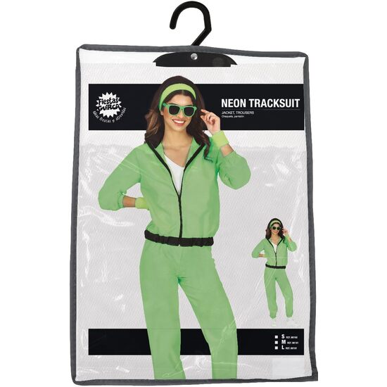 GREEN NEON TRACKSUIT, ADULTA, 42 – 44 (L) image 2