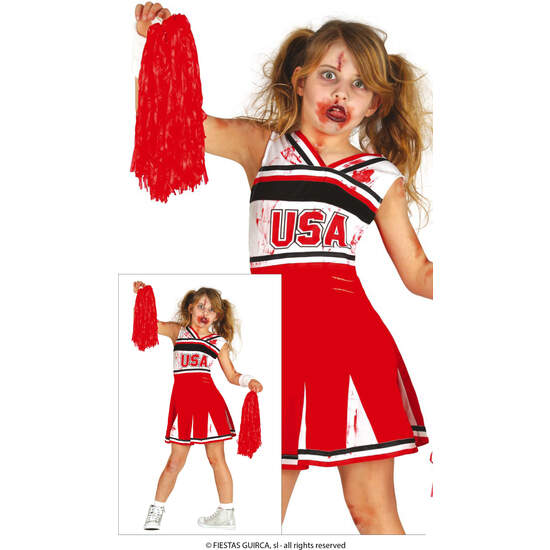 CHEERLEADER ZOMBIE, INFANTIL, 5 – 6 AÑOS image 0