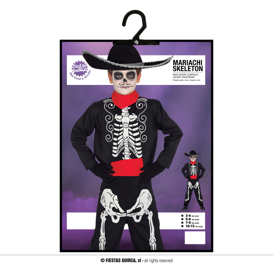 MARIACHI SKELETON, INFANTIL, 5 – 6 AÑOS image 4