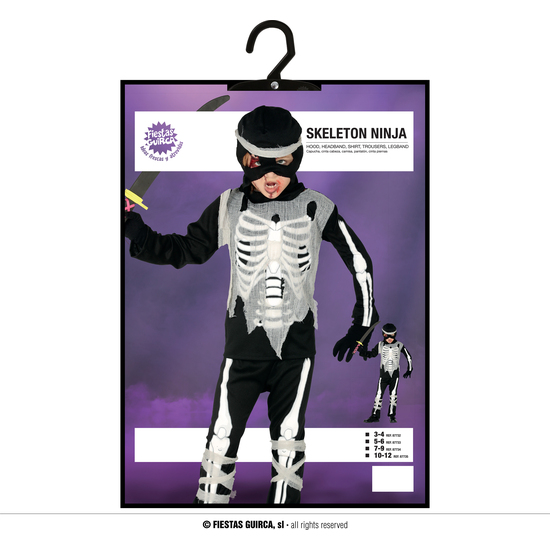 SKELETON NINJA, INFANTIL, 3 – 4 AÑOS image 4
