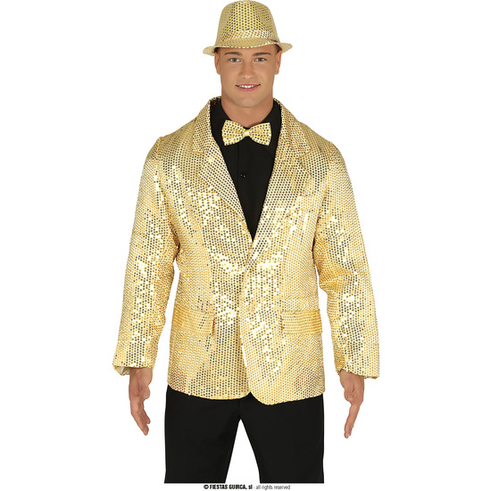 CHAQUETA LENTEJUELAS ORO, ADULTO, 46 – 48 (S) image 0