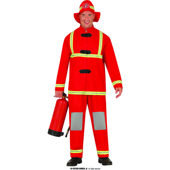 BOMBERO, ADULTO, 54 – 56 (XL) image 0