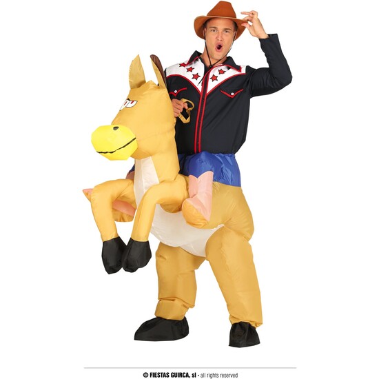 COWBOY HINCHABLE, ADULTO, 52 – 54 (L) image 0