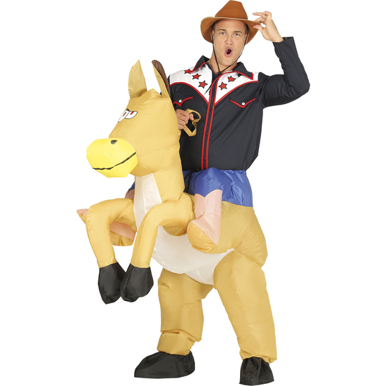 COWBOY HINCHABLE, ADULTO, 52 – 54 (L) image 1