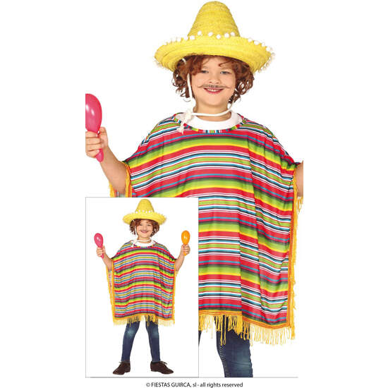 PONCHO MEXICANO, INFANTIL, 7 – 9 AÑOS image 0