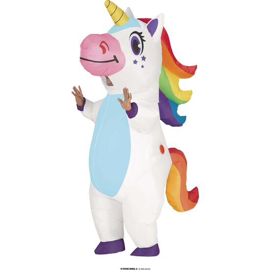 DISFRAZ HINCHABLE UNICORNIO image 0