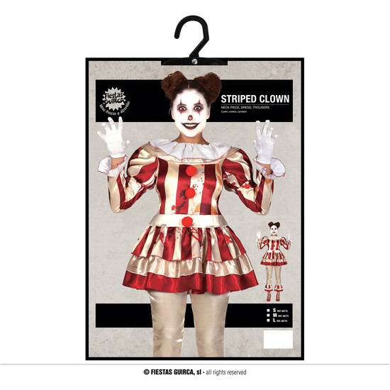 STRIPED CLOWN, ADULTA, 42 – 44 (L) image 4