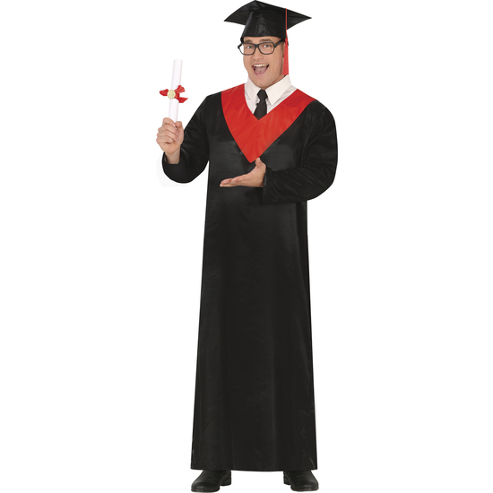 RED AND BLACK GRADUTATED, ADULTO, 48 – 50 (M) image 1