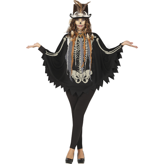 SKELETON PONCHO, ADULTA, 42 – 44 (L) image 1