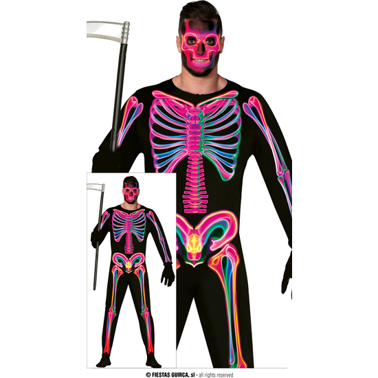NEON SKELETON, ADULTO, 48 – 50 (M) image 0