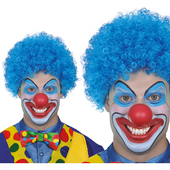 PELUCA RIZOS AZUL image 0