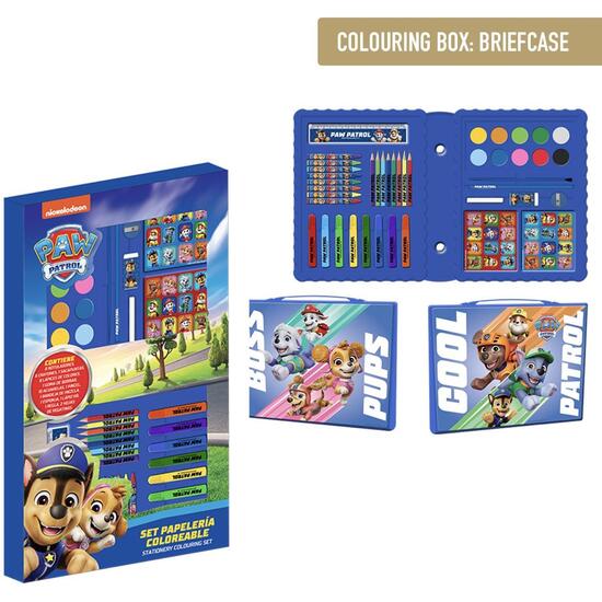 SET PAPELERÍA COLOREABLE CAJA PAW PATROL image 0