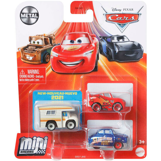 BLISTER 3 COCHES CARS DISNEY PIXAR SURTIDO image 1