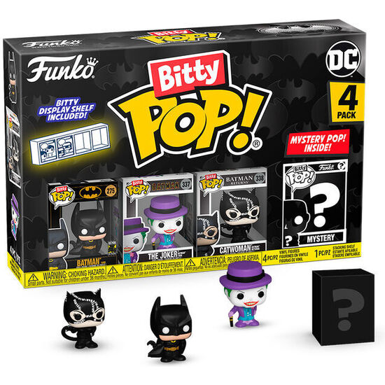 BLISTER 4 FIGURAS BITTY POP DC COMICS BATMAN 85TH ANNIVERSARY SURTIDO image 3