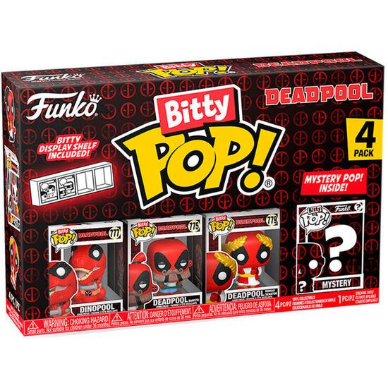 BLISTER 4 FIGURAS BITTY POP MARVEL DEADPOOL SURTIDO image 2