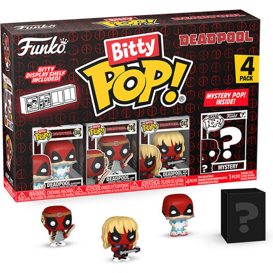 BLISTER 4 FIGURAS BITTY POP MARVEL DEADPOOL SURTIDO image 4