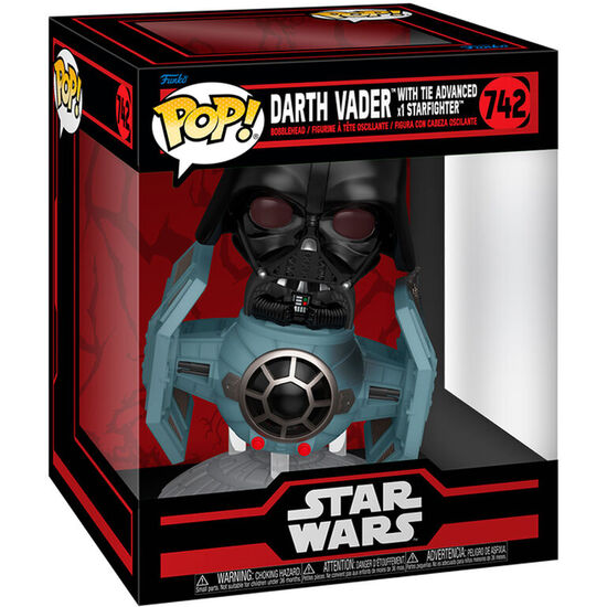 FIGURA POP RIDES DELUXE STAR WARS DARTH VADER WITH TIE ADVANCED STARFIGHTER image 0