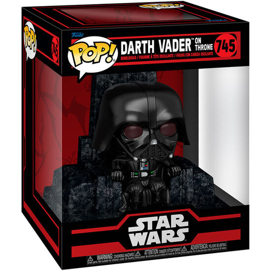 FIGURA POP DELUXE STAR WARS DARTH VADER ON THRONE image 0
