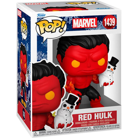FIGURA POP MARVEL RED HULK WITH SNOWMAN image 0