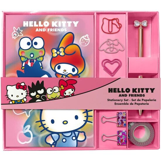 SET PAPELERIA CUADERNO + ACCESORIOS HELLO KITTY image 0