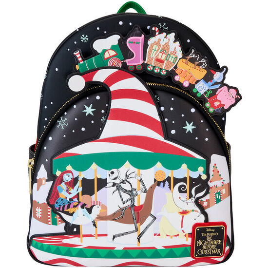 MOCHILA JOURNEY TO CHRISTMAS TOWN PESADILLA ANTES DE NAVIDAD DISNEY LOUNGEFLY image 0