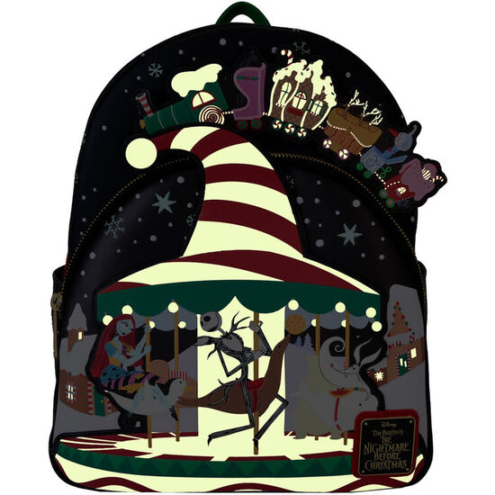 MOCHILA JOURNEY TO CHRISTMAS TOWN PESADILLA ANTES DE NAVIDAD DISNEY LOUNGEFLY image 2