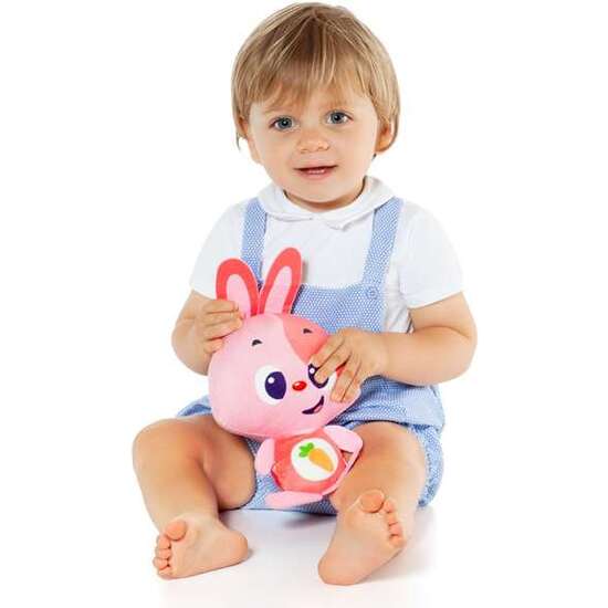 MUÑECO GUSY LUZ BABY BUNNY ROSA CON LUZ Y SONIDO. 7.5 CM image 5